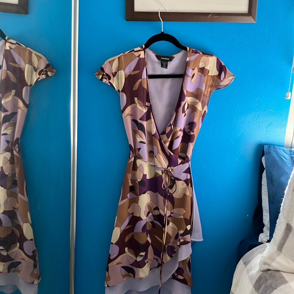 Express - Multicolor Wrap Dress